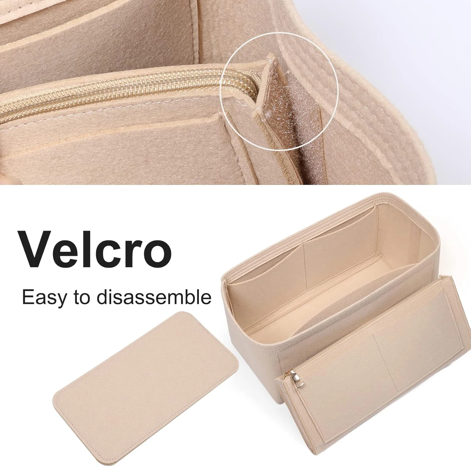 Фетровая вставка-органайзер для сумки lv neverfull pm - Фотография_6