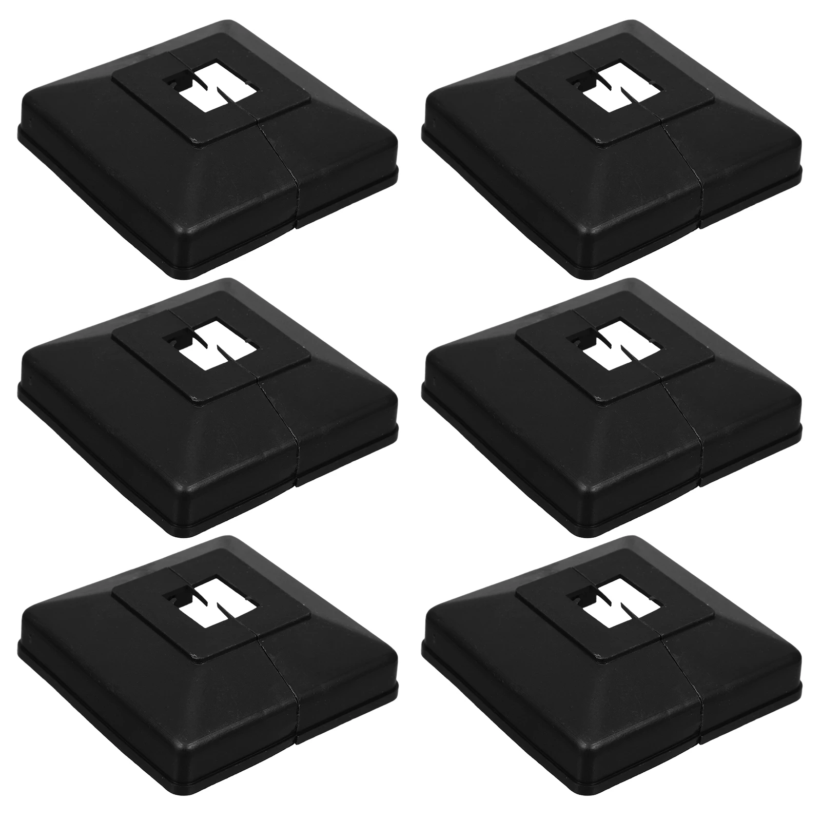 Черная пластиковая разделенная опорная крышка стойки - Фотография_2