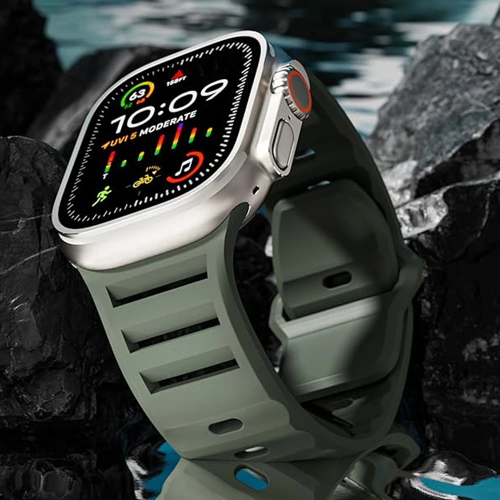 Силиконовый ремешок для apple watch