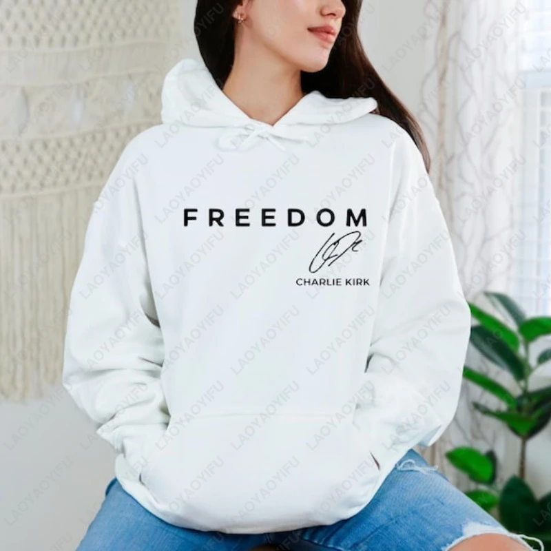Толстовка charlie kirk freedom с заниженными плечами - Фотография_2