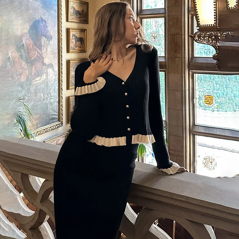 Tornova элегантный вязаный комплект - Фотография_6