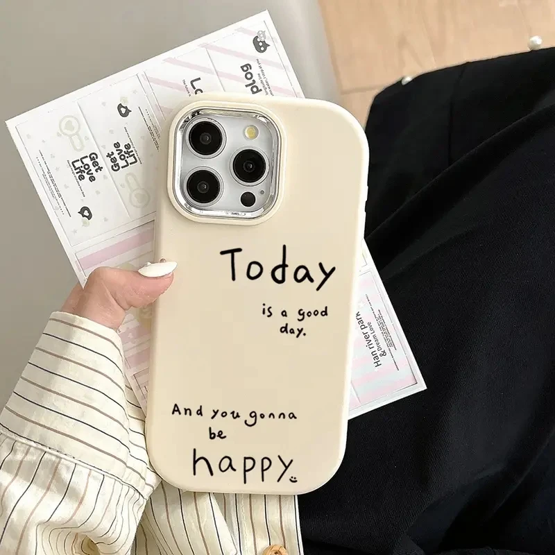 Чехол для телефона happy day slogan для iphone 17 pro max