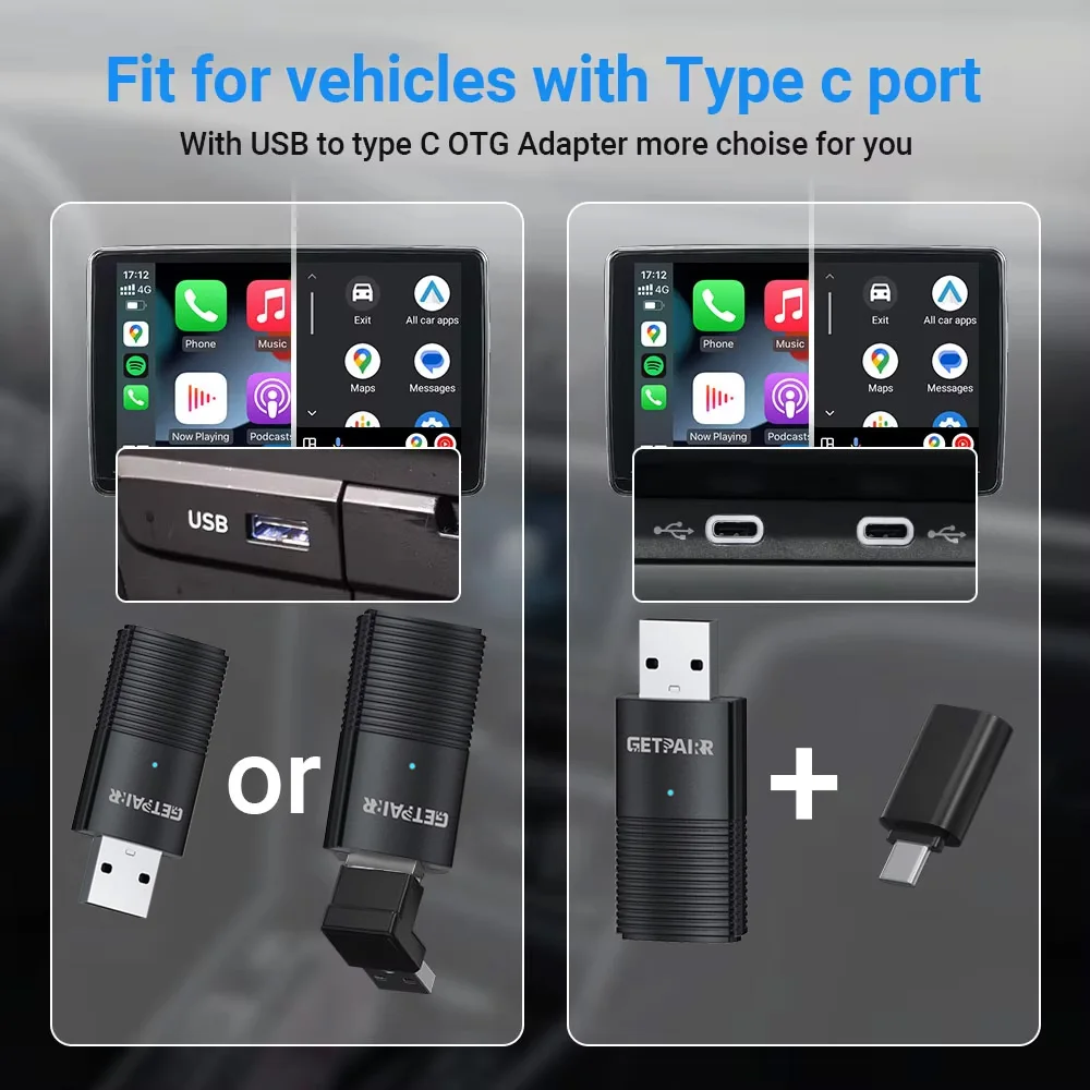 Getpairr беспроводной carplay dongle - Фотография_5