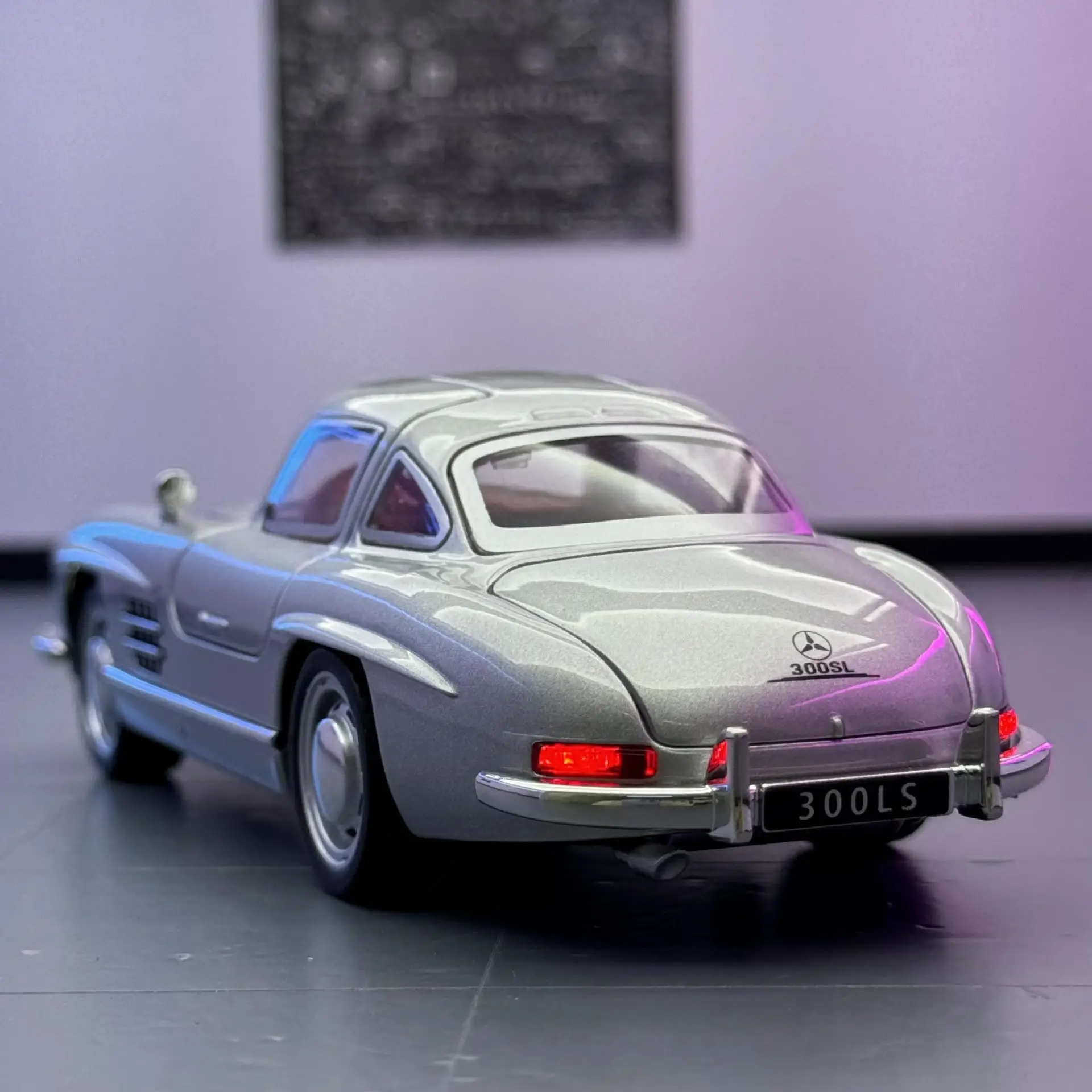 1:32 mercedes-benz 300sl модель автомобиля из сплава - Фотография_2