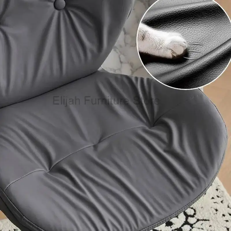 Скандинавские барные стулья из искусственной кожи