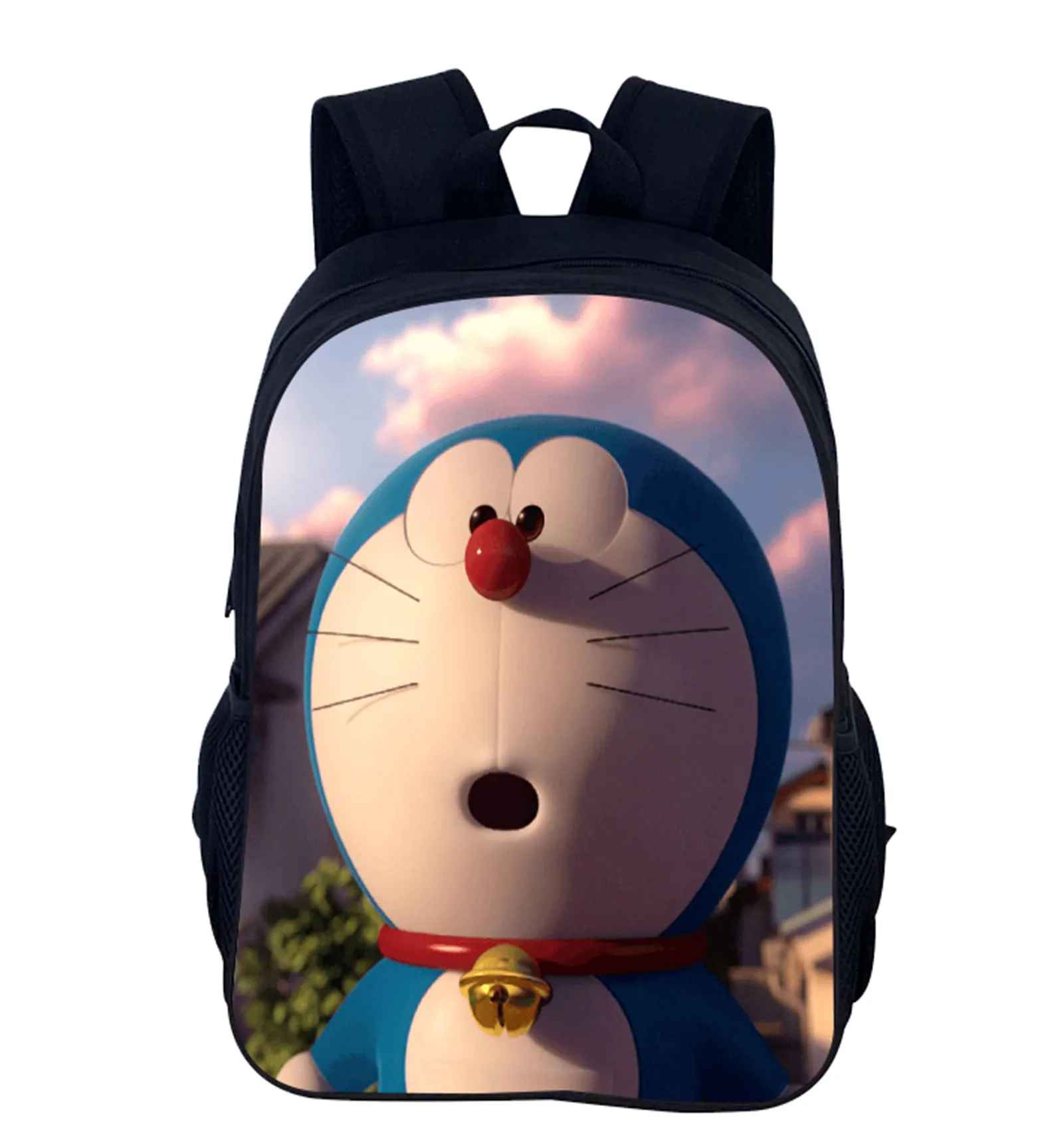 Горячий большой рюкзак doraemon для мальчиков и девочек