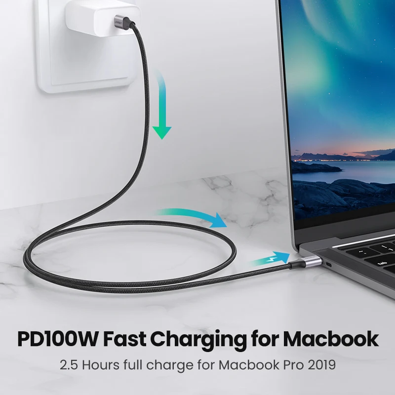 Ugreen usb c к usb c кабель pd100w - Фотография_2