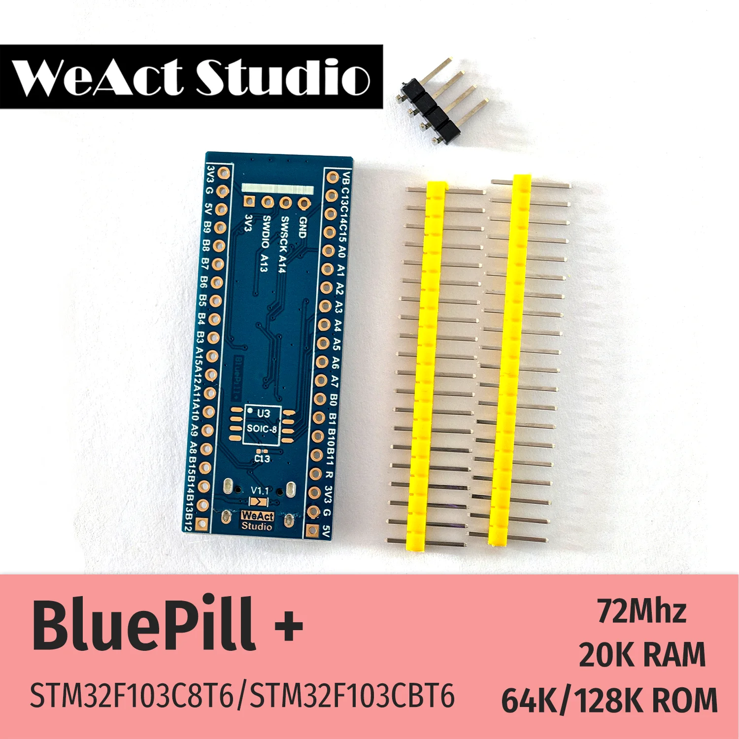 Weact stm32f103c8t6 stm32f103cbt6 - Фотография_2