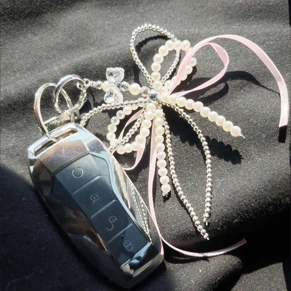 Ins sweet pink bow телефонная цепочка - Фотография_3