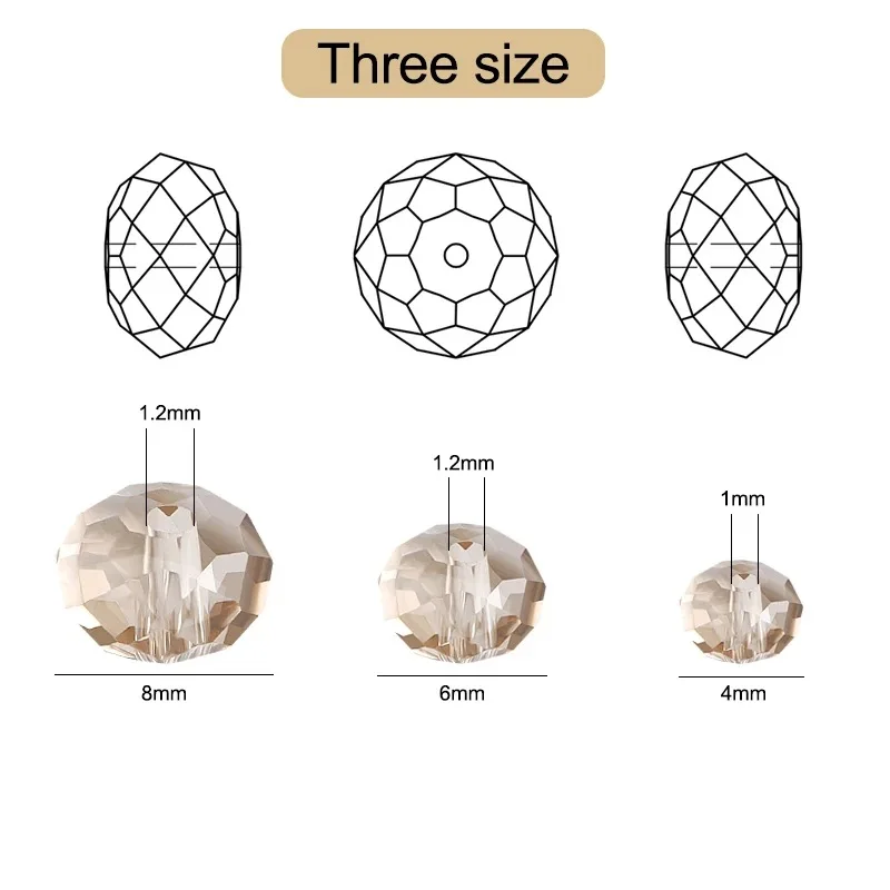 4 6 8 10 мм чешские хрустальные - Фотография_6