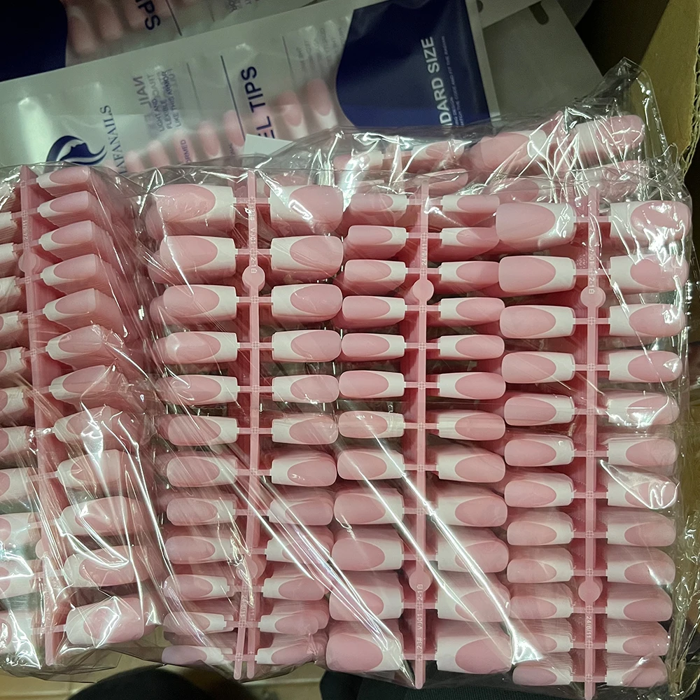 Средние длинные квадратные акриловые - Фотография_3