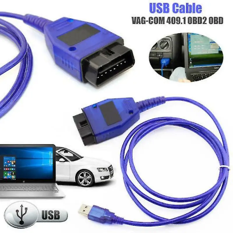 «vag-com kkl 409.1 usb-диагностический кабель obd2