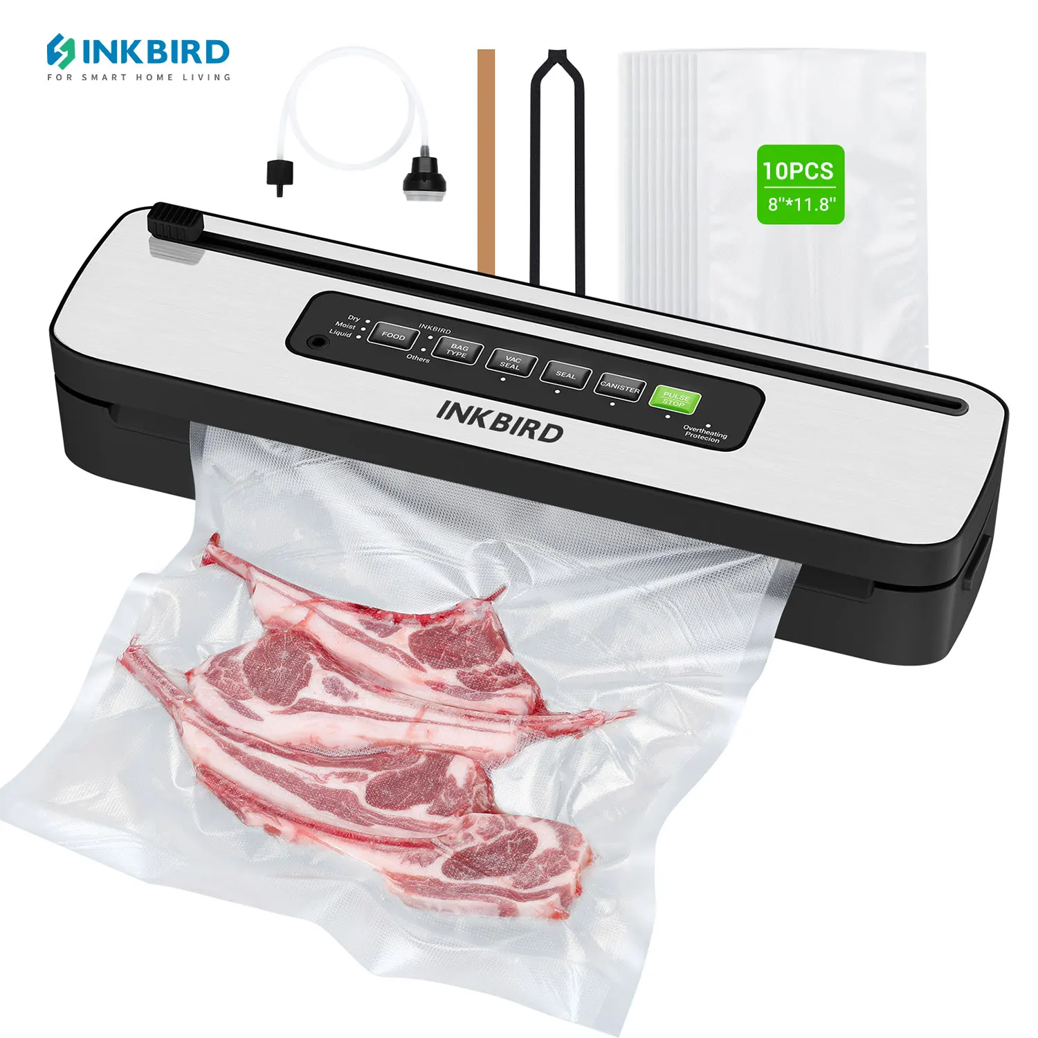 Inkbird ink-vs05 домашний вакуумный упаковщик 220 в