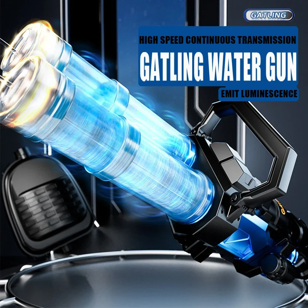 Электрический автоматический пистолет gatling для хранения воды - Фотография_2