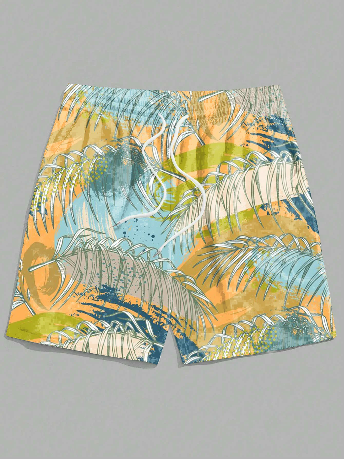 Мужские гавайские плавки с 3d гавайским растительным узором