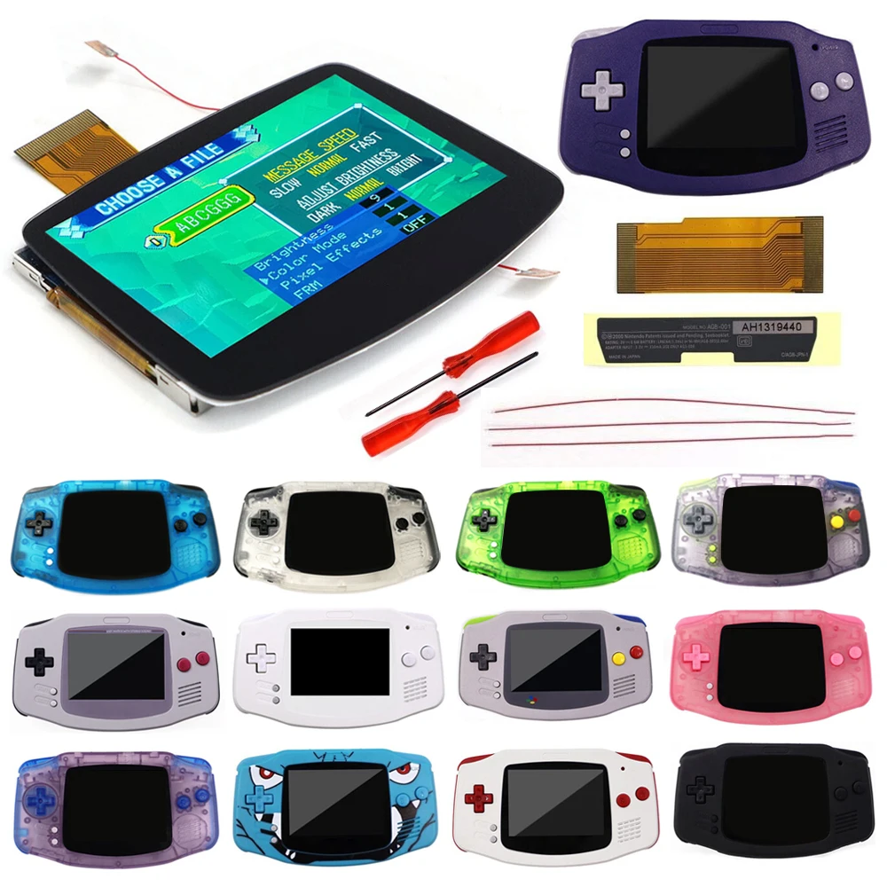 Hispeedido gba ips lcd v5 ламинированный