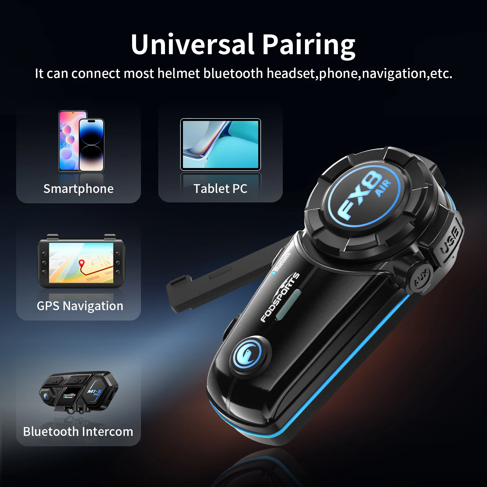 Fodsports fx8 air мотогарнитура - Фотография_2