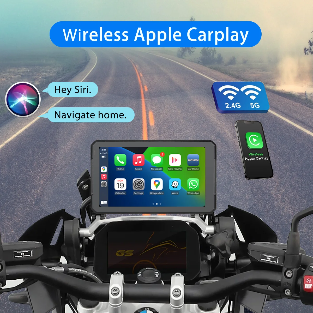 7 inch motorcycle for bmw portable - Фотография_3