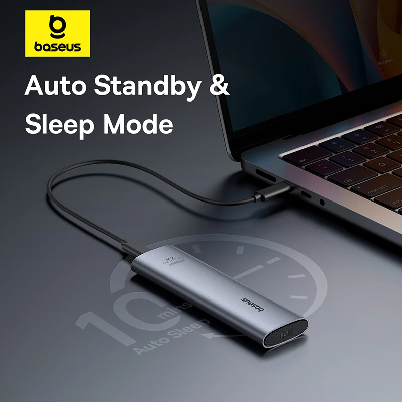 【новая распродажа】baseus m2 ssd-корпус 10 гбит/с nvme protocol m - Фотография_6