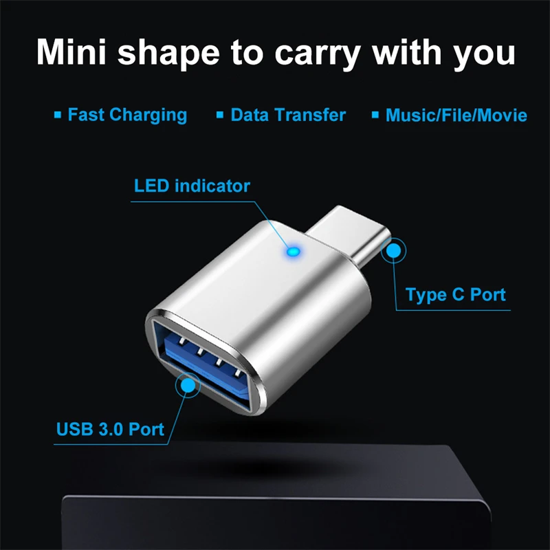 Адаптер usb 3.0 к типу c led otg - Фотография_6