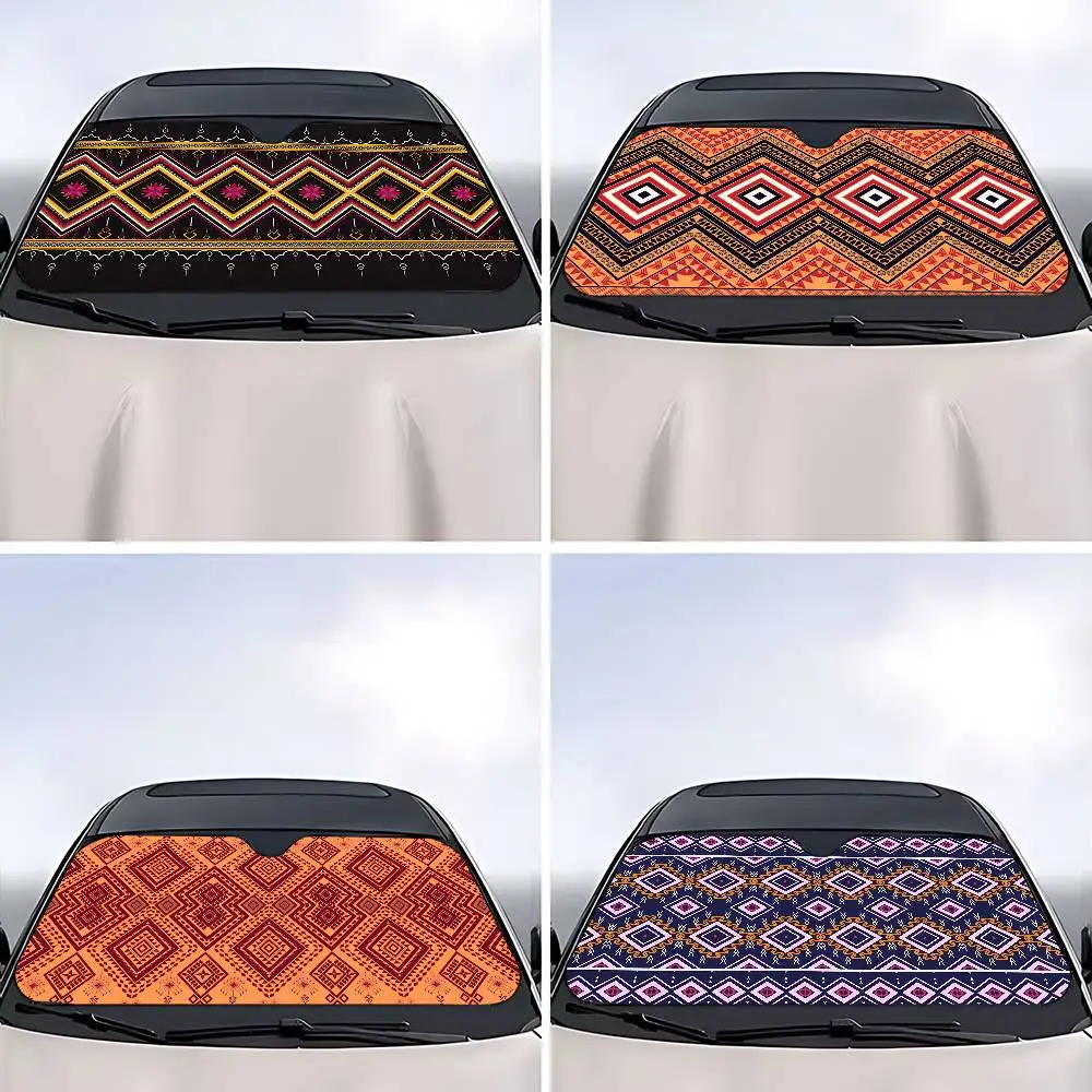 Автомобильный солнцезащитный козырек в этническом стиле - Фотография_5