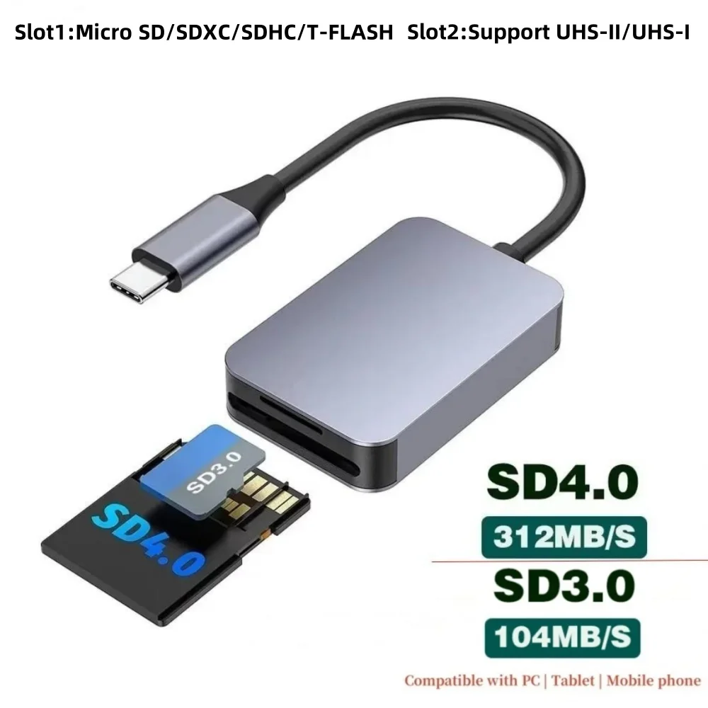 Uhs-ii usb c card reader sd 4