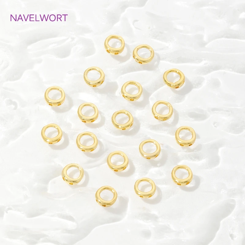 Обжимные заглушки соединительные кольца с покрытием из 18-каратного золота - Фотография_5