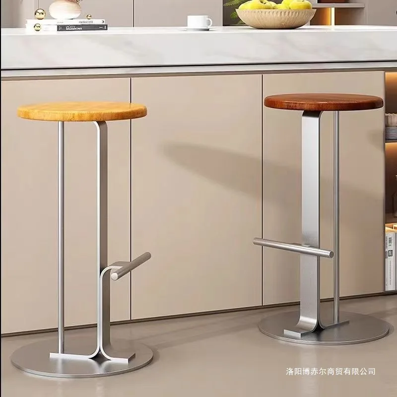 Металлический прочный барный стул для приема - Фотография_2