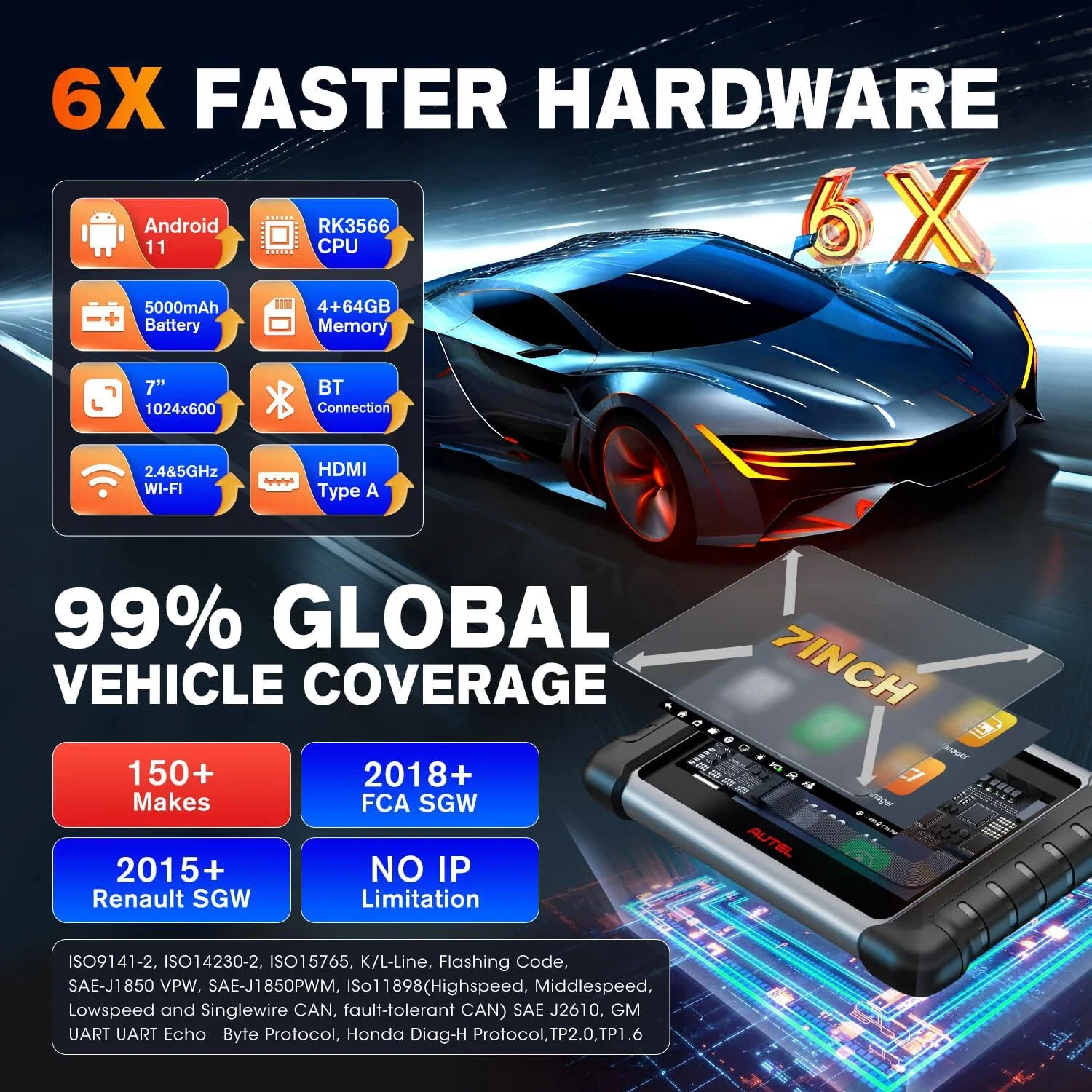 Autel maxicom mk808kbt pro obd2 - Фотография_2