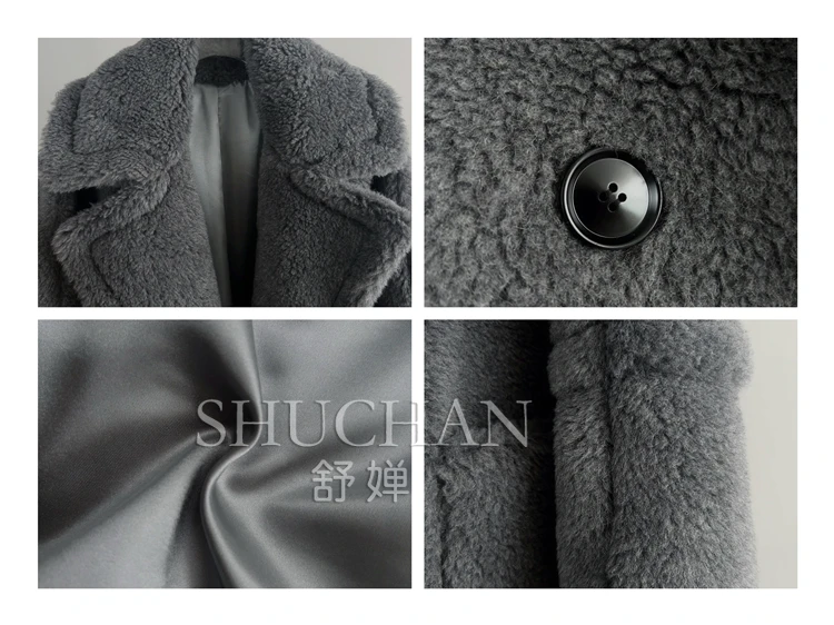 Teddy 71,9% шерстяное пальто женское - Фотография_6