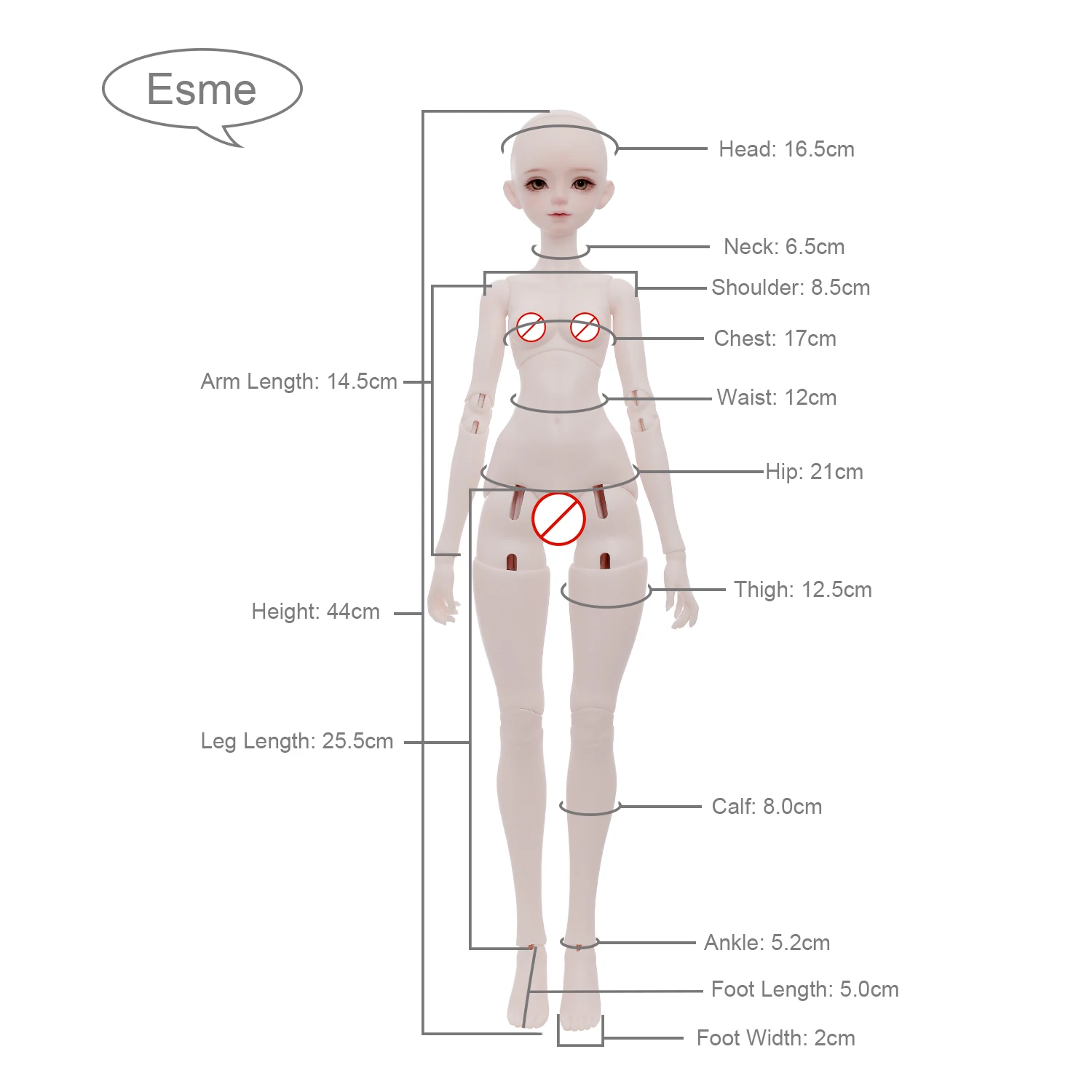 Joybjd esme fullset a 1/4 bjd кукла - Фотография_6