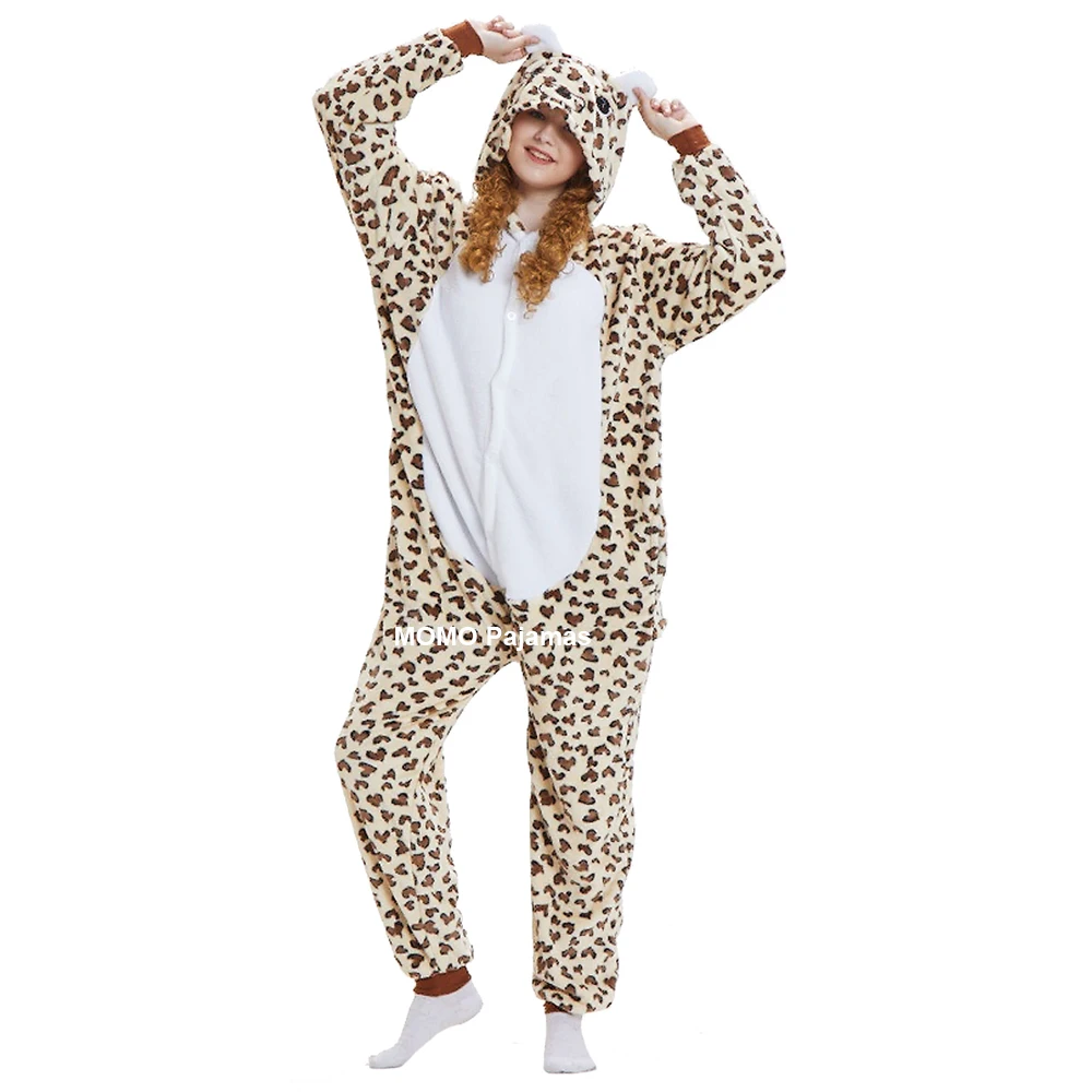 Комбинезон с леопардовым медведем для взрослых