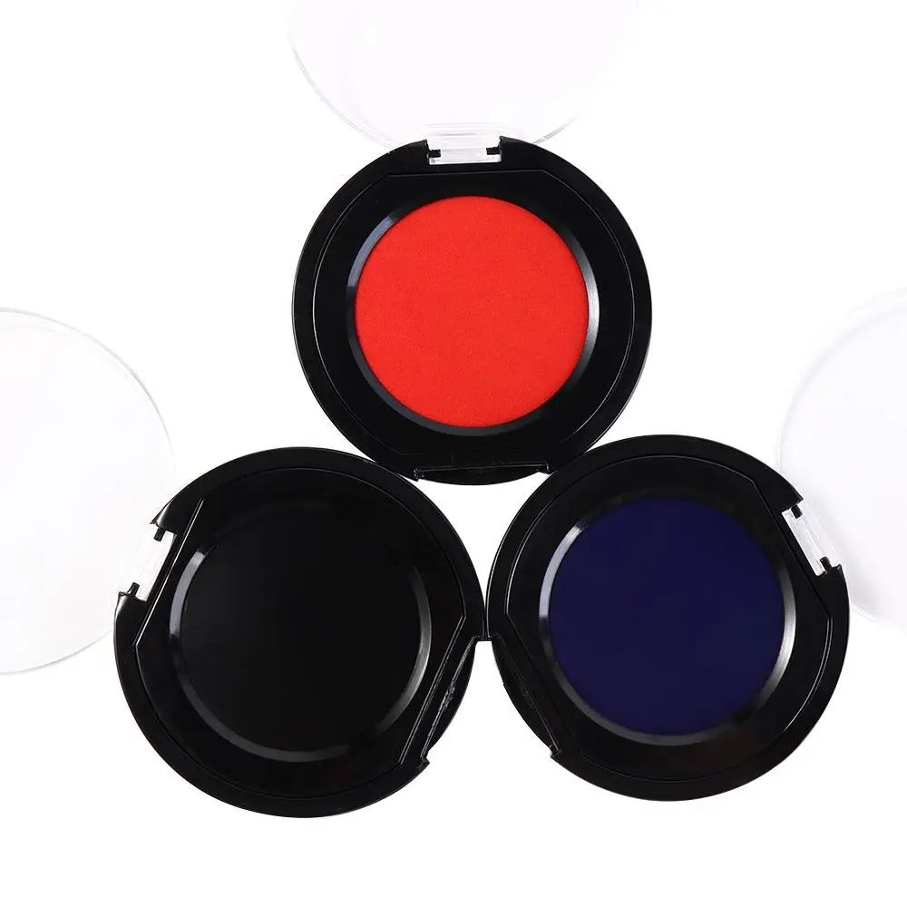 Красный, синий, черный мини-блокнот с отпечатками пальцев - Фотография_3