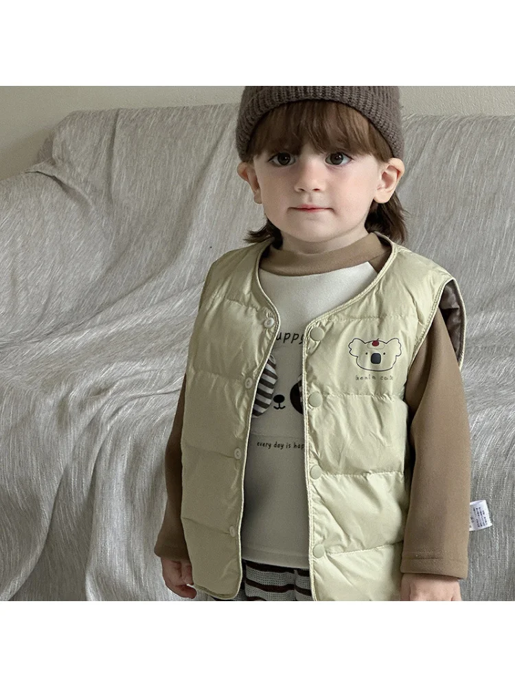 Детский пуховый жилет с героями мультфильмов - Фотография_6