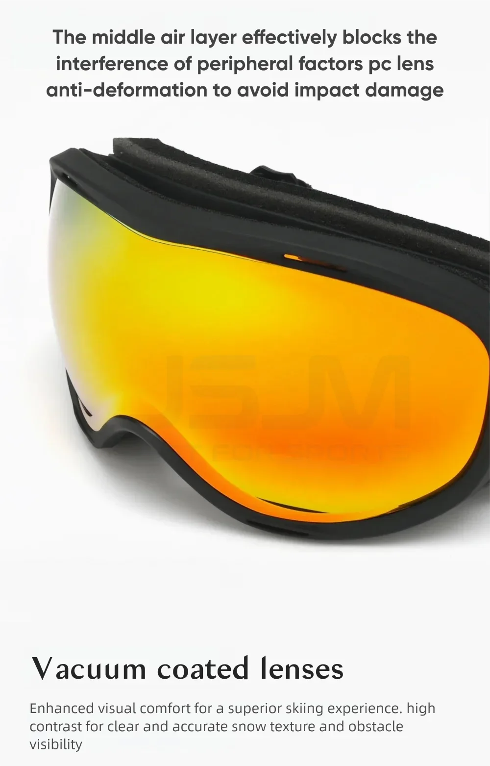 Jsjm профессиональные противотуманные очки для сноуборда - Фотография_5