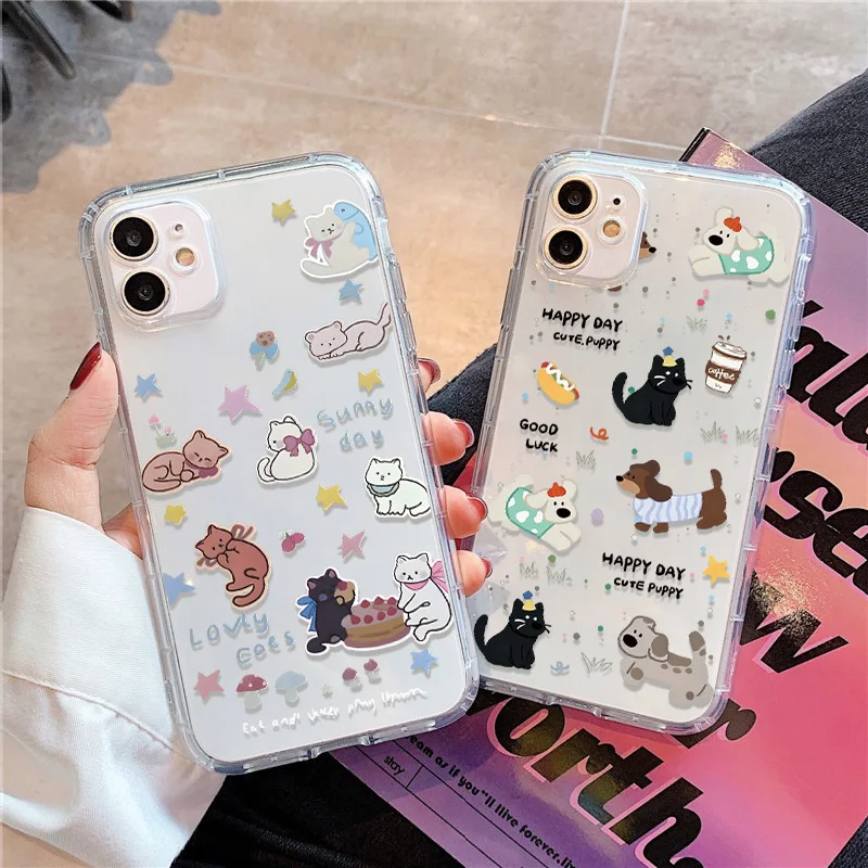 Прозрачный чехол для телефона lovely fishes для iphone 14 - Фотография_4