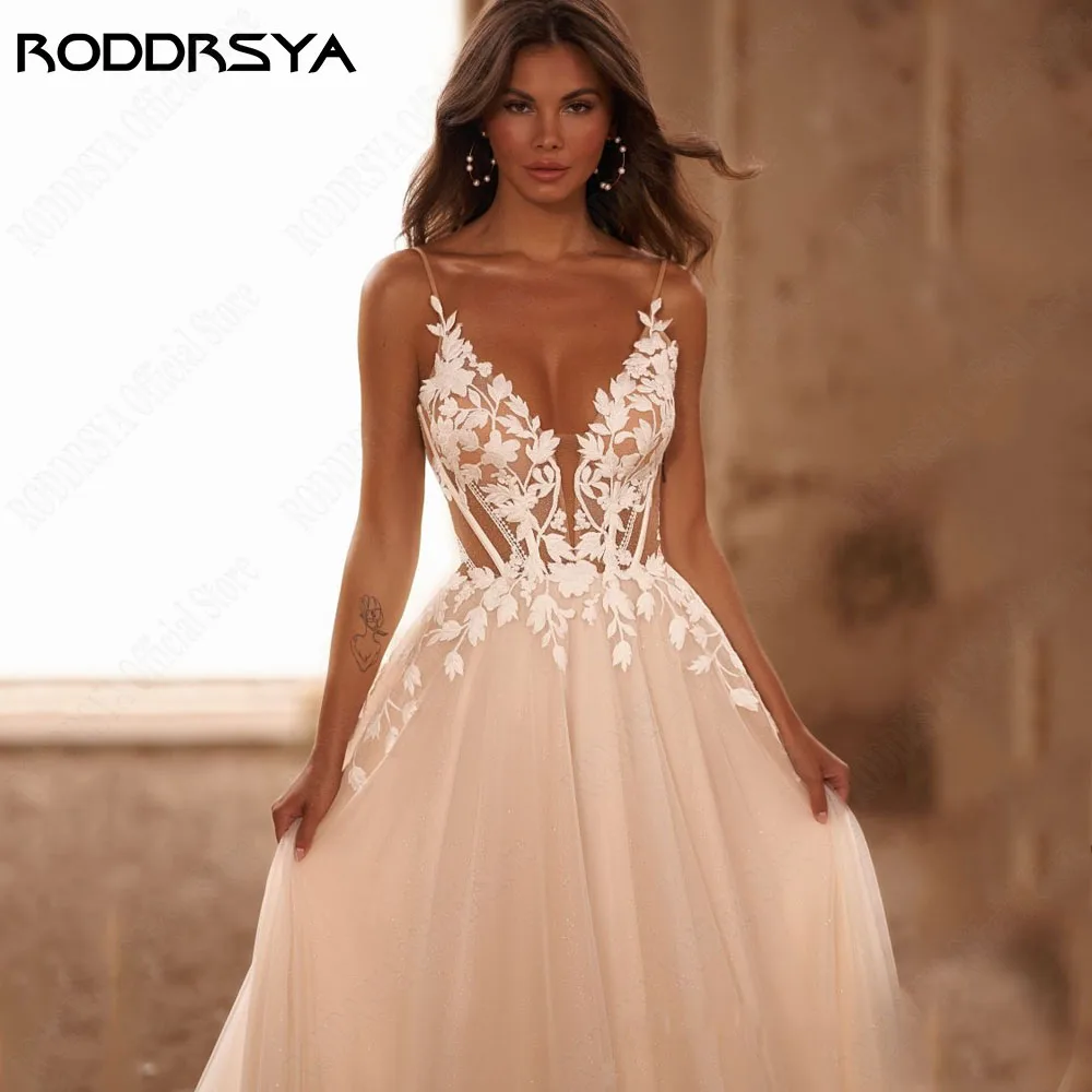 Женское свадебное платье на бретельках roddrsya - Фотография_5