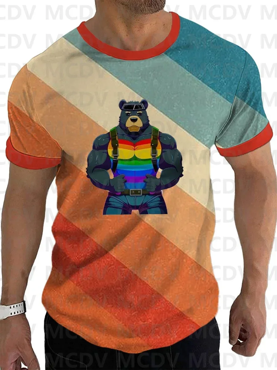 Футболка с 3d принтом «i'm the rainbow rabbit of the family»