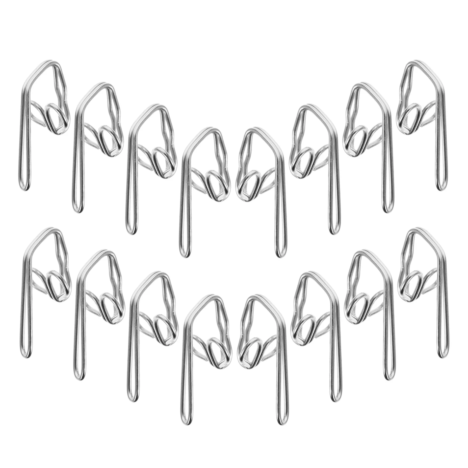 Серебряные металлические крючки для штор - Фотография_3