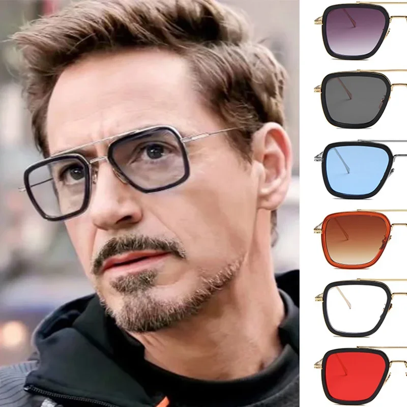 Солнцезащитные очки в стиле стим-панк tony stark для мужчин и женщин