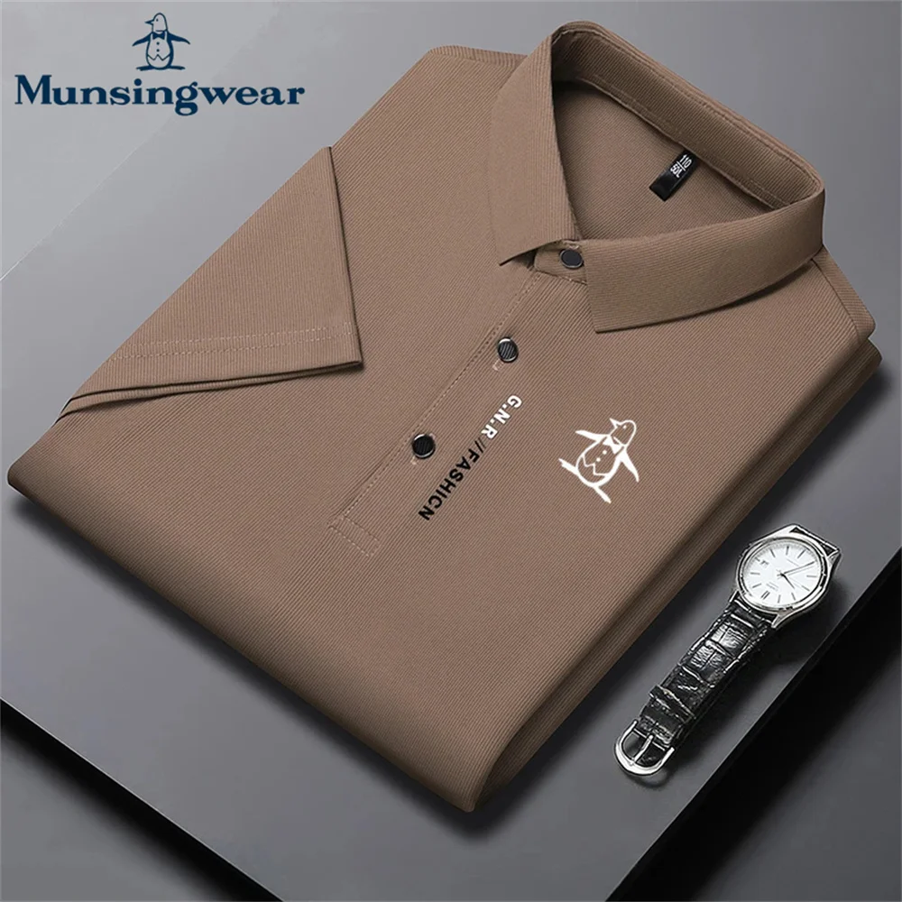 Munsingwear мужская однотонная рубашка поло с короткими рукавами