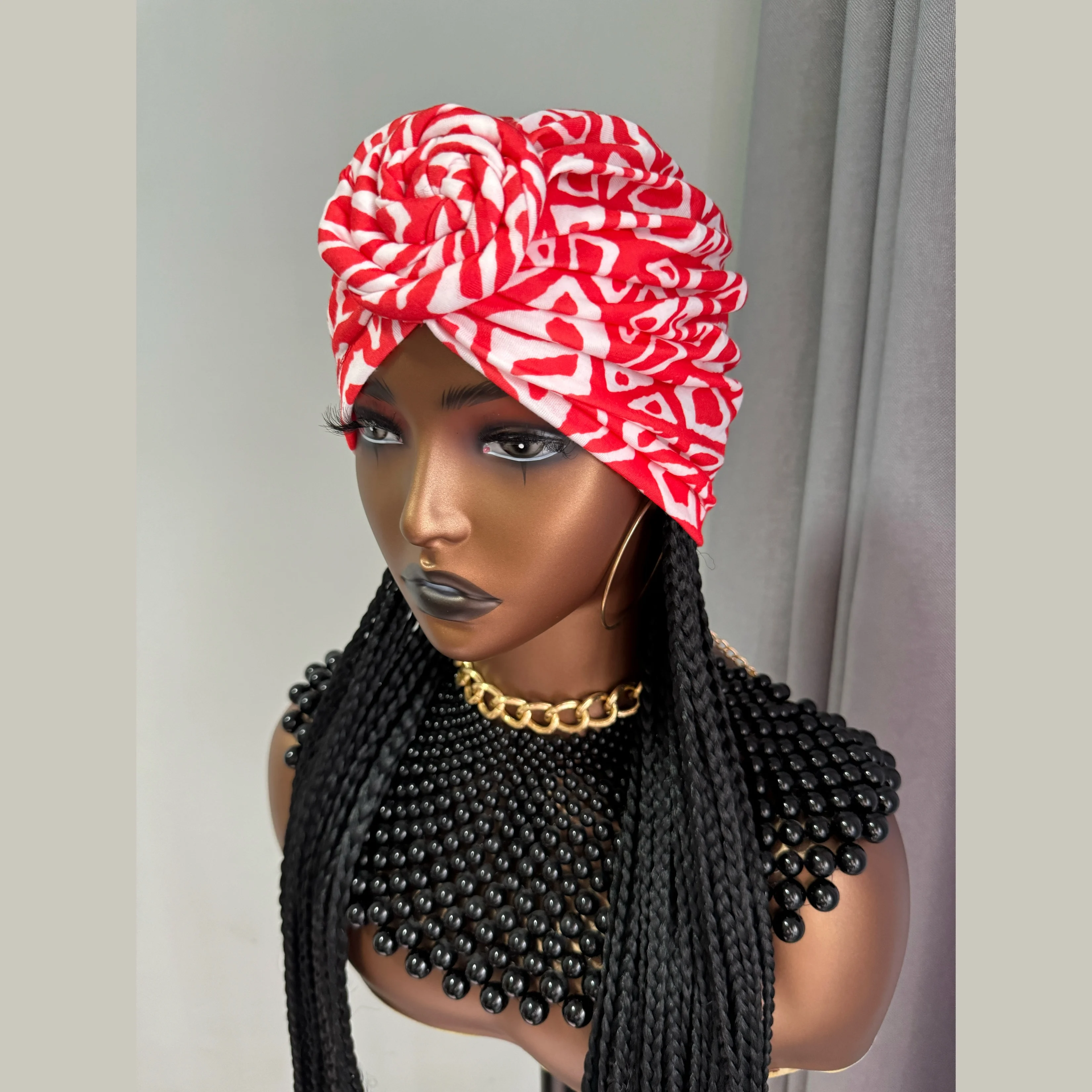 Wigera длинный черный плетеный - Фотография_3