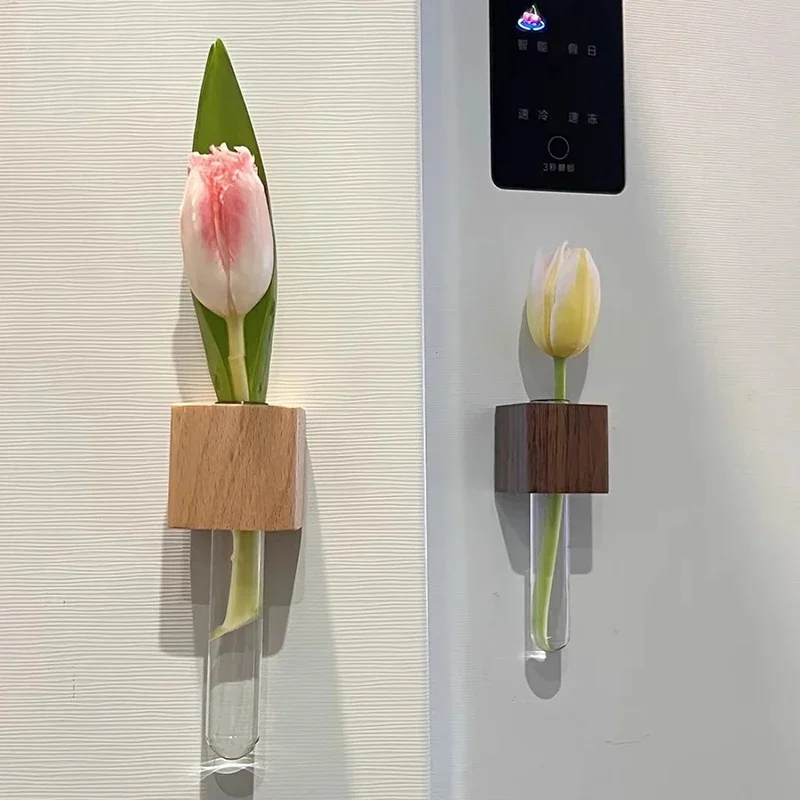 Деревянная магнитная ваза для пробирок - Фотография_4