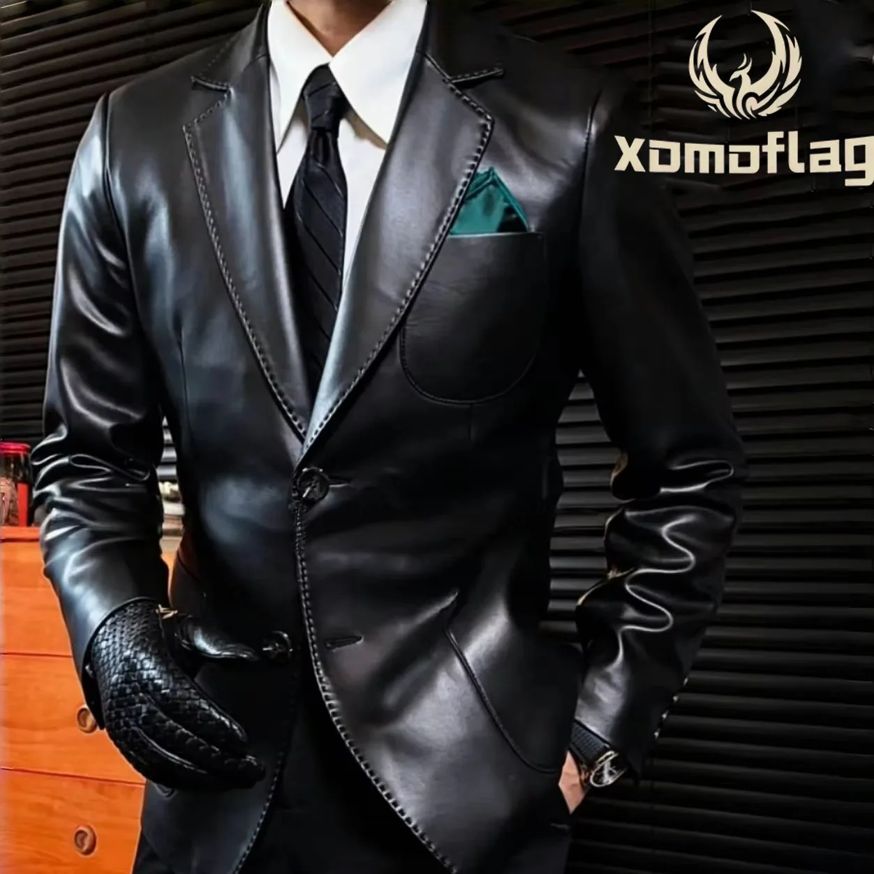 Мужские кожаные куртки в стиле ретро - Фотография_4