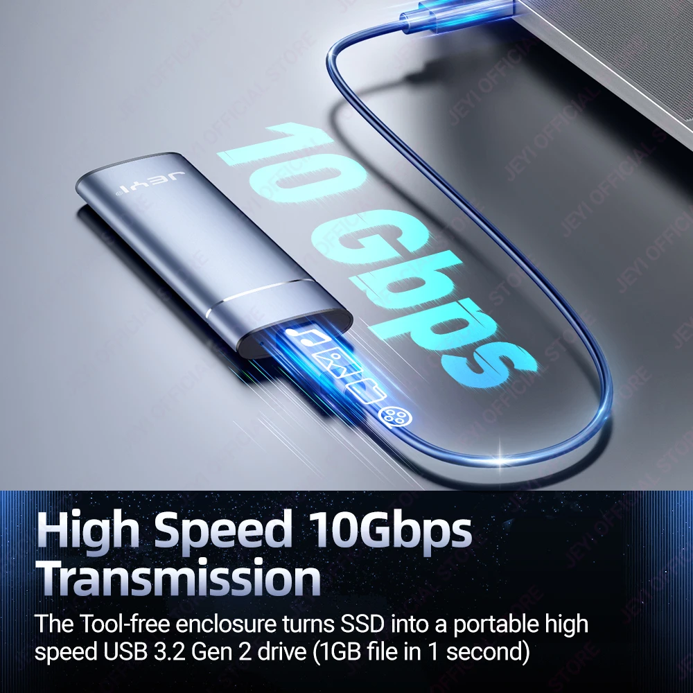Корпус jeyi m.2 ssd из алюминиевого сплава с рассеиванием тепла - Фотография_2
