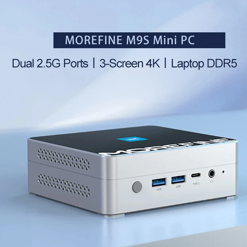 Morefine m9s мини-пк 12-го поколения intel i3 n305 n300 n200 es qs pcie3 - Фотография_4
