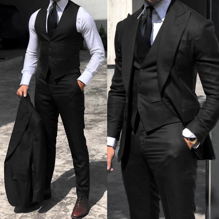Classy wedding tuxedos suits slim