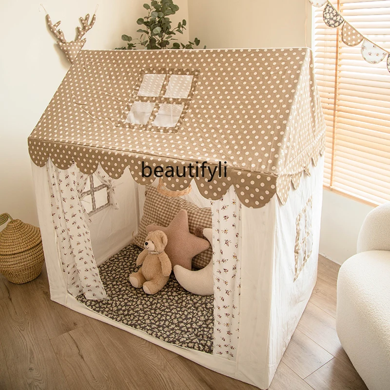 Палатка для дома из чистого хлопка с цветочным принтом - Фотография_5