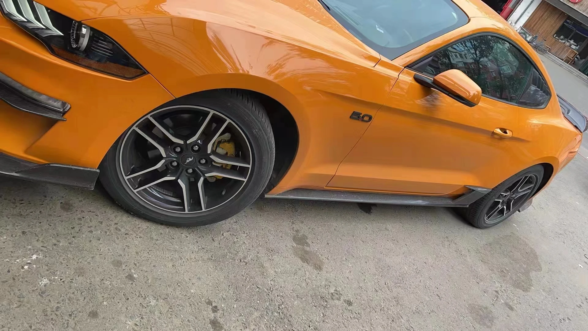 Боковые юбки автомобиля из настоящего углеродного волокна - Фотография_6