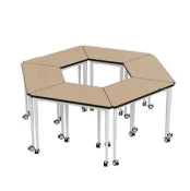 Американский современный классный стол и набор стульев - Фотография_5